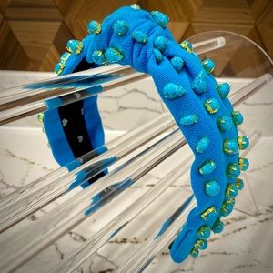 LELE SADOUGHI - Turquoise Candy Jeweled Knotted Headband